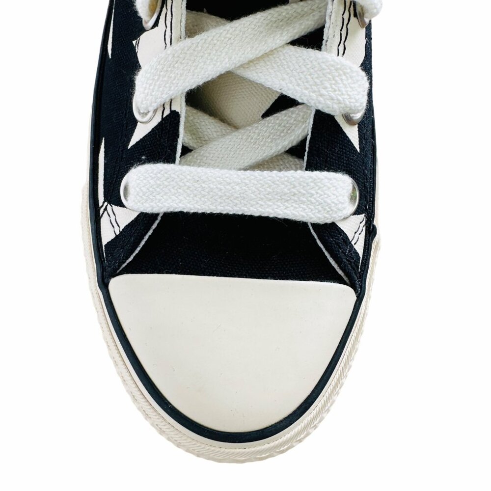 Converse Black and Cream Star High-Top Sneakers - Picture 9 of 10